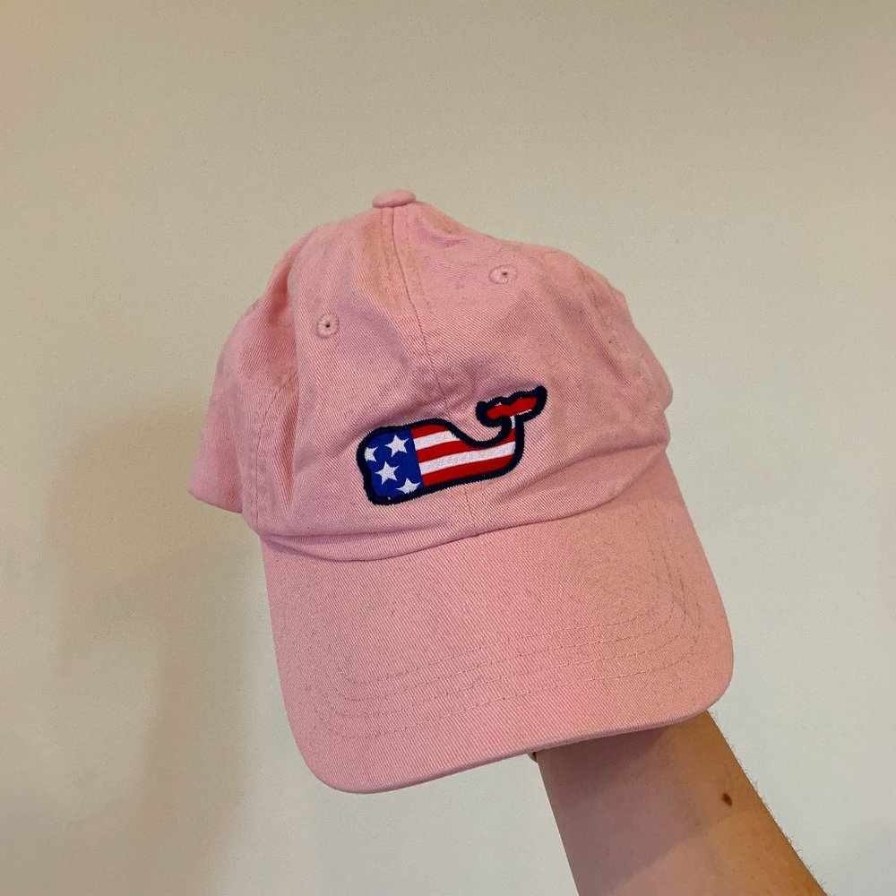 Vineyard Vines Pink Americana Ball Cap